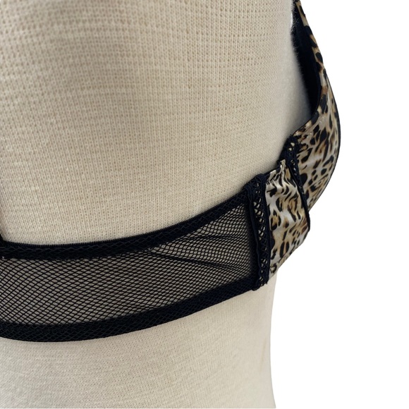 VICTORIA’S SECRET Very Sexy Leopard Print Lace & Mesh Trim Pigeonant Push Up Bra - Picture 5 of 12